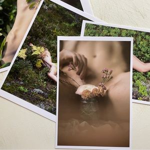 Floral Self Love / fine art photography print postcard by boudoir photographer